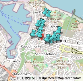 Mappa Via Villafranca, 60122 Ancona AN, Italia (0.275)