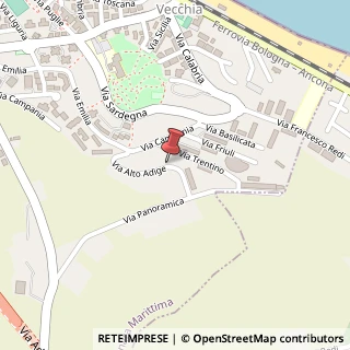 Mappa Via Alto Adige, 26, 60015 Falconara Marittima, Ancona (Marche)