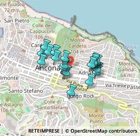 Mappa Via Alessandro Orsi, 60123 Ancona AN, Italia (0.3085)