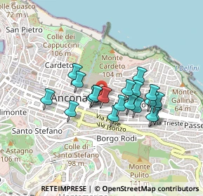 Mappa Via Alessandro Orsi, 60123 Ancona AN, Italia (0.3405)