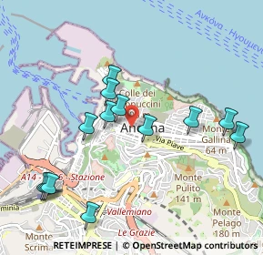 Mappa Piazza Stamira, 60121 Ancona AN, Italia (1.05385)