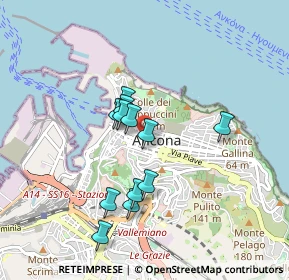 Mappa Piazza Stamira, 60121 Ancona AN, Italia (0.7525)