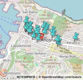 Mappa Piazza Stamira, 60121 Ancona AN, Italia (0.332)