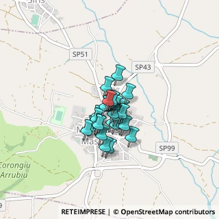 Mappa Via XXIV Maggio, 09090 Masullas OR, Italia (0.25185)