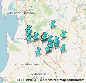 Mappa Via Santa Lucia, 09090 Masullas OR, Italia (9.7205)