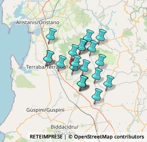 Mappa Via Santa Lucia, 09090 Masullas OR, Italia (10.2885)