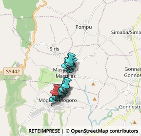 Mappa Via Santa Lucia, 09090 Masullas OR, Italia (1.426)