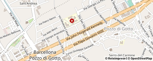 Mappa Barcellona Pozzo di Gotto
