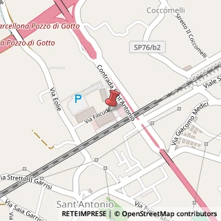 Mappa Via Filicudi, 98051 Barcellona Pozzo di Gotto, Messina (Sicilia)