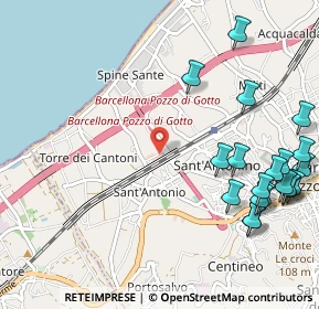 Mappa Vicolo I° Sant'Antonio, 98051 Barcellona Pozzo di Gotto ME, Italia (1.556)