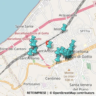 Mappa Via Pozzo Caliri, 98051 Barcellona Pozzo di Gotto ME, Italia (0.9235)