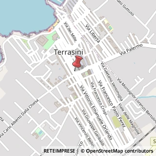 Mappa Via Vito di Stefano, 31, 90040 Terrasini, Palermo (Sicilia)