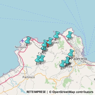 Mappa Via Giovanni Picone, 90044 Carini PA, Italia (6.95)