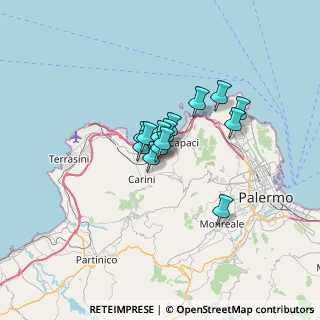 Mappa Via Giovanni Picone, 90044 Carini PA, Italia (4.23571)