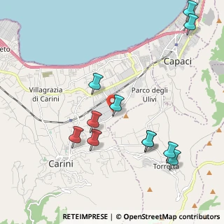 Mappa Via Giovanni Picone, 90044 Carini PA, Italia (2.52455)