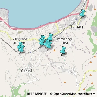 Mappa Via Giovanni Picone, 90044 Carini PA, Italia (1.53273)