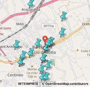 Mappa Via Giorgio Amendola, 98051 Barcellona Pozzo di Gotto ME, Italia (1.099)