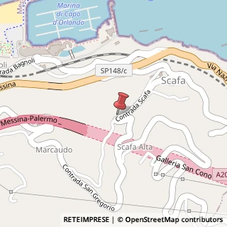 Mappa Contrada scafa, 98071 Capo d'Orlando, Messina (Sicilia)