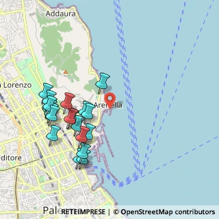 Mappa DiGiovanni Servizi Nautici BlueDaloo Padi 5 Stars Resort, 90142 Palermo PA, Italia (2.3605)