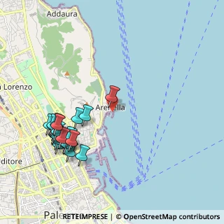 Mappa DiGiovanni Servizi Nautici BlueDaloo Padi 5 Stars Resort, 90142 Palermo PA, Italia (2.561)