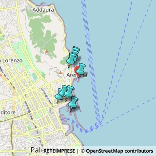 Mappa DiGiovanni Servizi Nautici BlueDaloo Padi 5 Stars Resort, 90142 Palermo PA, Italia (1.38182)