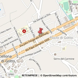 Mappa Via kennedy, 98051 Barcellona Pozzo di Gotto, Messina (Sicilia)