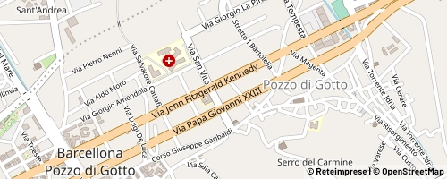Mappa Barcellona Pozzo di Gotto