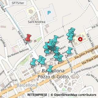 Mappa Via Lorenzo Cutugno, 98051 Barcellona Pozzo di Gotto ME, Italia (0.18)