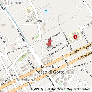 Mappa Via Cutugno Lorenzo, 72, 98051 Barcellona Pozzo di Gotto, Messina (Sicilia)