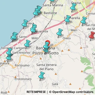 Mappa Via Ugo la Malfa, 98051 Barcellona Pozzo di Gotto ME, Italia (3.077)