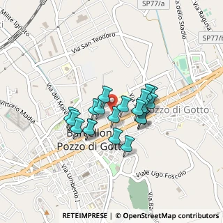 Mappa Via Ugo la Malfa, 98051 Barcellona Pozzo di Gotto ME, Italia (0.342)