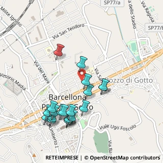 Mappa Via Ugo la Malfa, 98051 Barcellona Pozzo di Gotto ME, Italia (0.583)
