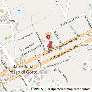Mappa Via John F.Kennedy, 161, 98051 Barcellona Pozzo di Gotto, Messina (Sicilia)