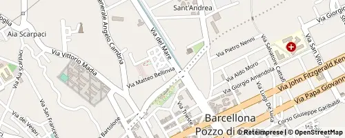 Mappa Barcellona Pozzo di Gotto
