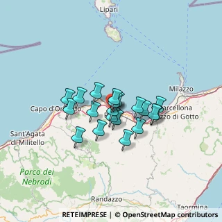 Mappa A20 Messina - Palermo, 98066 Patti ME, Italia (9.9875)
