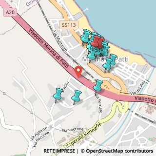 Mappa A20 Messina - Palermo, 98066 Patti ME, Italia (0.2275)