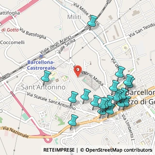 Mappa Stretto Bruschetto, 98051 Barcellona Pozzo di Gotto ME, Italia (0.6905)