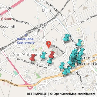 Mappa Via Sebastiano Sottile, 98051 Barcellona Pozzo di Gotto ME, Italia (0.6375)