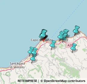 Mappa Contrada Certari Catutè, 98071 Capo d'Orlando ME, Italia (5.715)