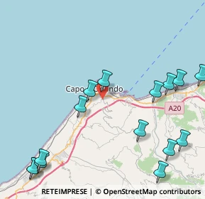 Mappa Contrada Certari Catutè, 98071 Capo d'Orlando ME, Italia (6.132)