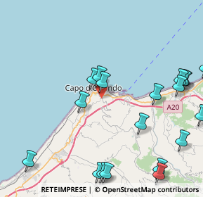 Mappa Contrada Certari Catutè, 98071 Capo d'Orlando ME, Italia (6.1845)