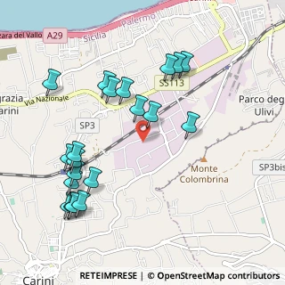 Mappa Via Don Lorenzo Milani, 90044 Carini PA, Italia (1.2315)
