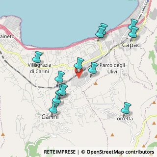Mappa Via Don Lorenzo Milani, 90044 Carini PA, Italia (2.38615)