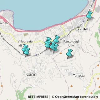 Mappa Via Don Lorenzo Milani, 90044 Carini PA, Italia (1.45273)