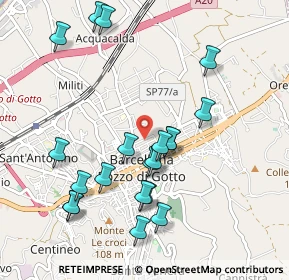 Mappa Via Giacomo Matteotti, 98051 Barcellona Pozzo di Gotto ME, Italia (1.1425)