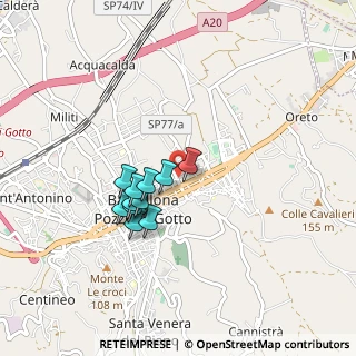 Mappa Via S. Vito, 98051 Barcellona Pozzo di Gotto ME, Italia (0.75455)
