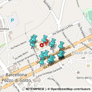 Mappa Nuovo Presidio Ospedaliero Cutroni Zodda, 98051 Barcellona Pozzo di Gotto ME, Italia (0.199)