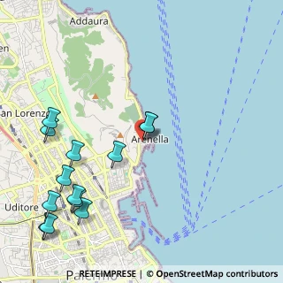Mappa Via dell'Arenella, 90142 Palermo PA, Italia (2.92154)