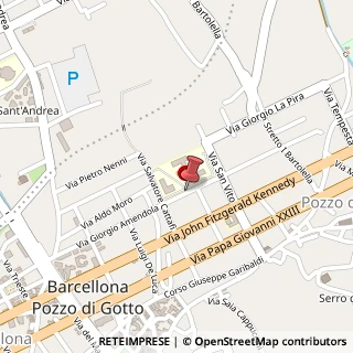 Mappa Via Giovanni Amendola, 205, 98051 Barcellona Pozzo di Gotto, Messina (Sicilia)