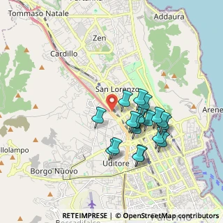 Mappa Via Pietro Nenni, 90141 Palermo PA, Italia (1.76368)